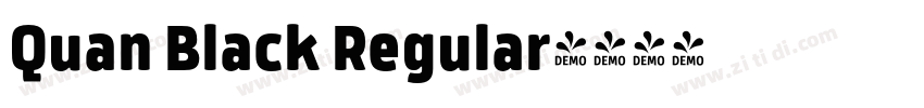 Quan Black Regular字体转换